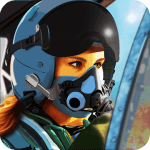 Cover Image of Ace Fighter v2.720 MOD APK (Unlimited Gold, Health, High Missile)