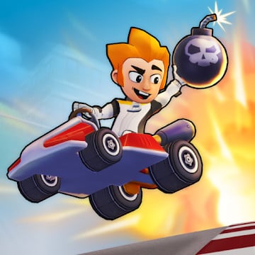 Cover Image of Boom Karts - Multiplayer Racing v1.9.0 MOD APK (Unlocked/Free Reward)