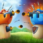 Cover Image of Mushroom Wars 2 v2023.38.3 MOD APK (Menu, Damage, Speed)