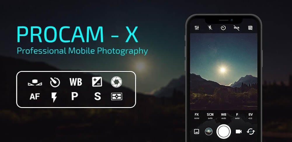 Cover Image of ProCam X v1.26 APK (Full Version)