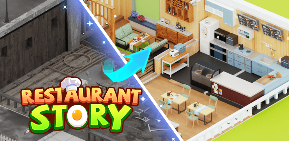 Cover Image of Restaurant Story v1.1.3 MOD APK (Free Rewards)