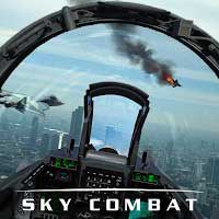 Cover Image of Sky Combat: war planes 8.0 Apk + Mod (Missiles) + Data Android