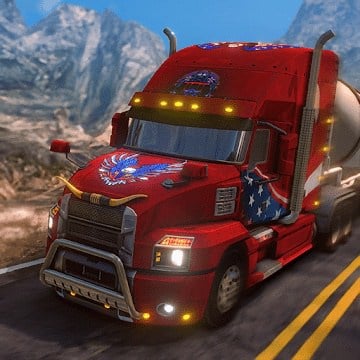 Cover Image of Truck Simulator USA v4.1.2 MOD APK + OBB (Money/Unlocked)
