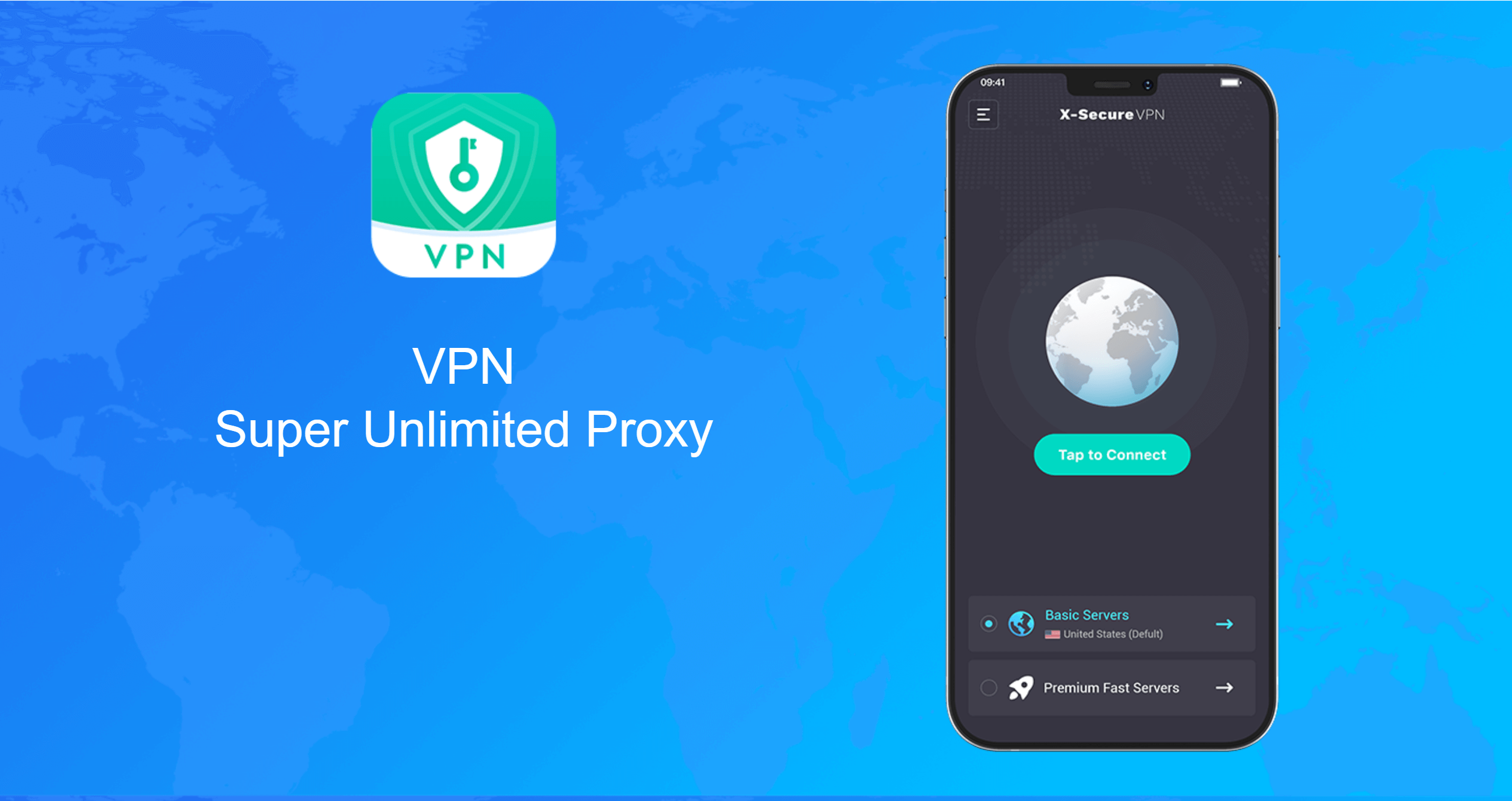 Cover Image of X-Secure VPN Proxy : Fast VPN v1.8.6 MOD APK (Premium Unlocked)